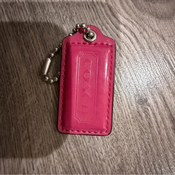 Coach Vibrant Pink Keychain - Picture 1 of 3